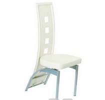 Lot de 4 chaises Quadra Blanc